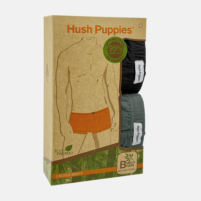 2pcs Men's Boxer Briefs | Bamboo Spandex | BS2323