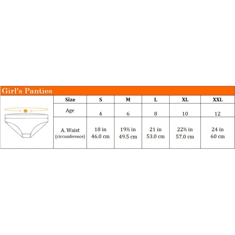 5pcs Girls' Panties | Cotton Spandex | Mini HGU278325