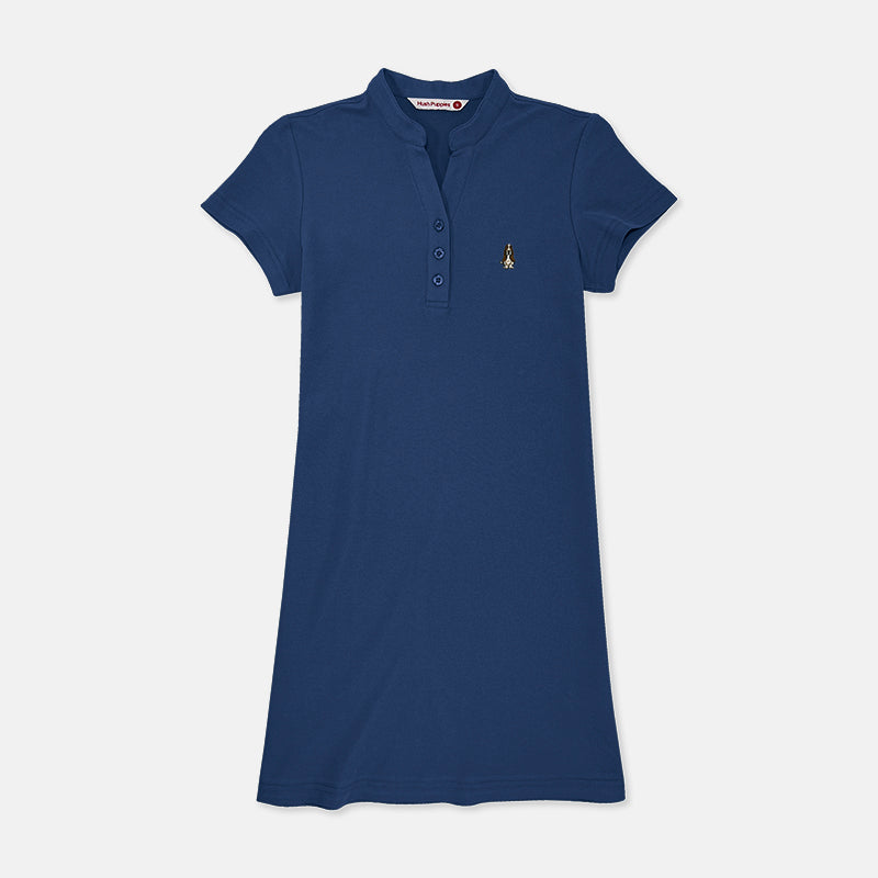Ladies' Polo Dress with Small Dog | Pique Cotton | HLD278468