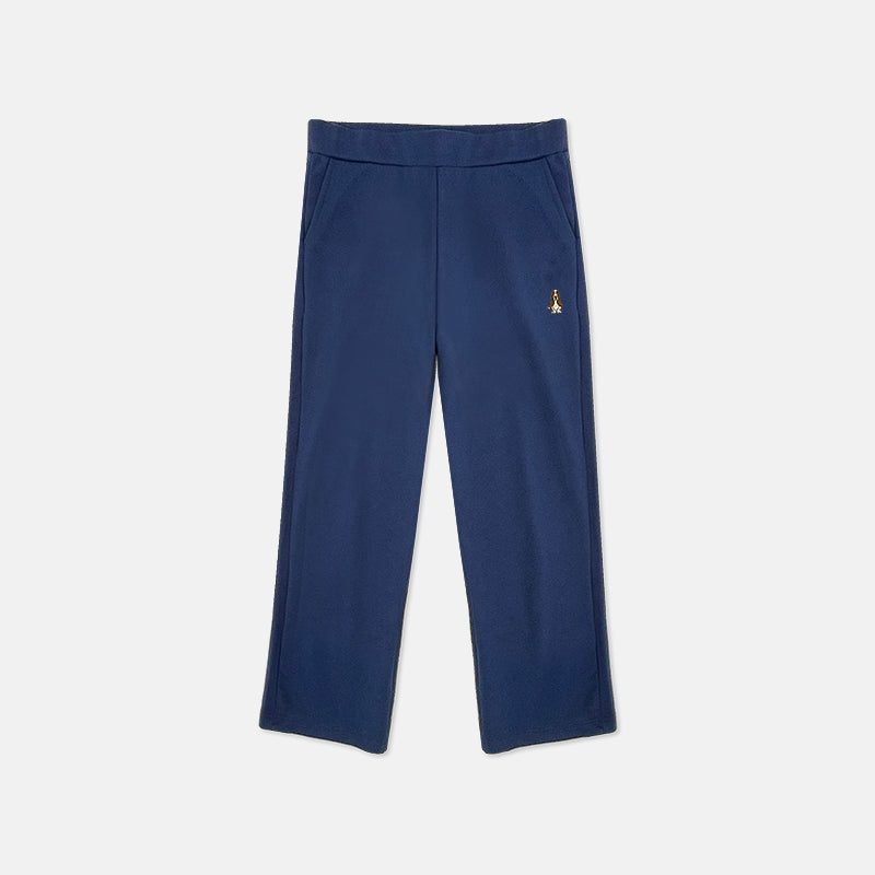 Ladies’ Terry Three Quarter Pants With Logo Embroidery | Cotton Spandex | HLJ338518