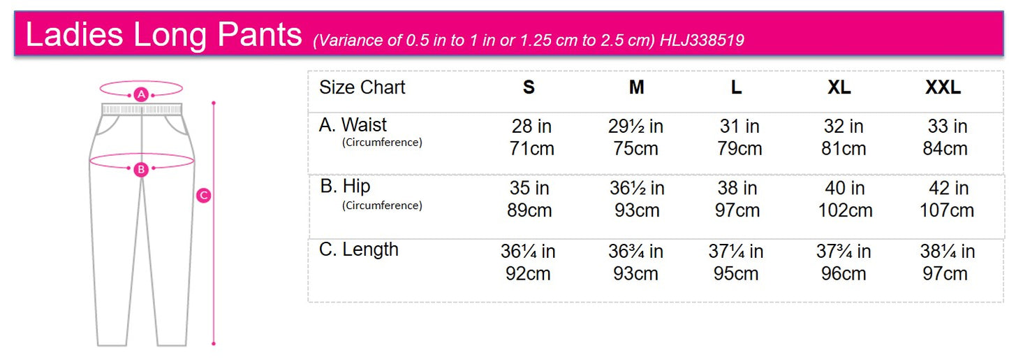 Ladies' Terry Yoga Pants With Logo Embroidery | Cotton Spandex | HLJ338519