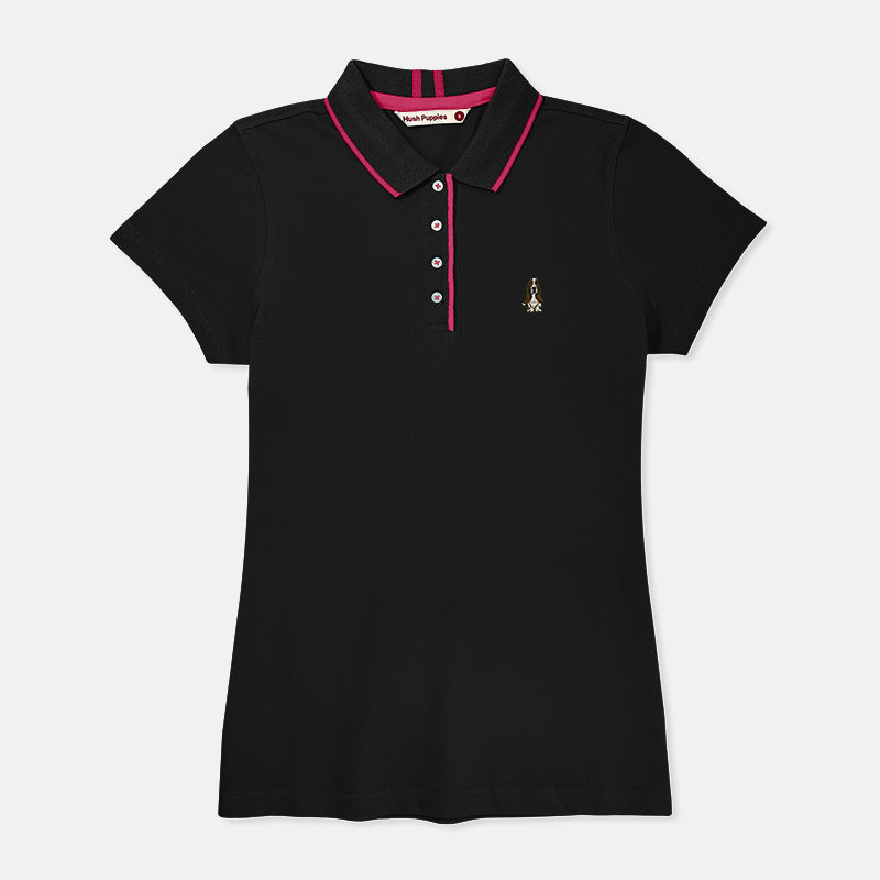 Ladies' Basic Polo With Detail | Cotton | HLP607841