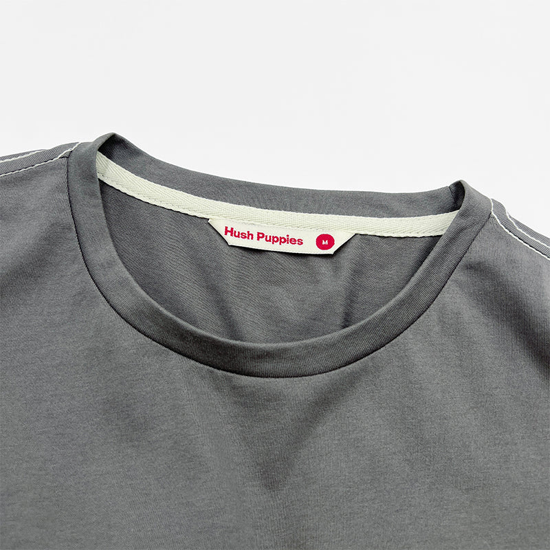 Ladies' Round Neck Basic Tee With Embroidery | HLT308650AS1
