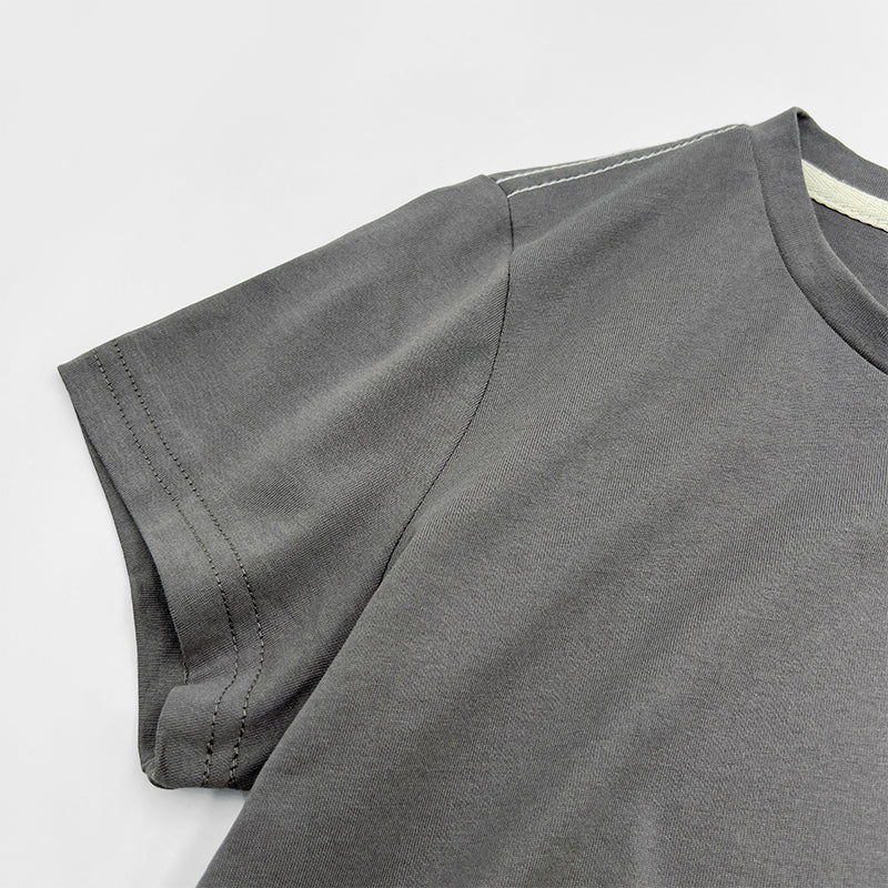 Ladies' Round Neck Basic Tee With Embroidery | HLT308650AS1