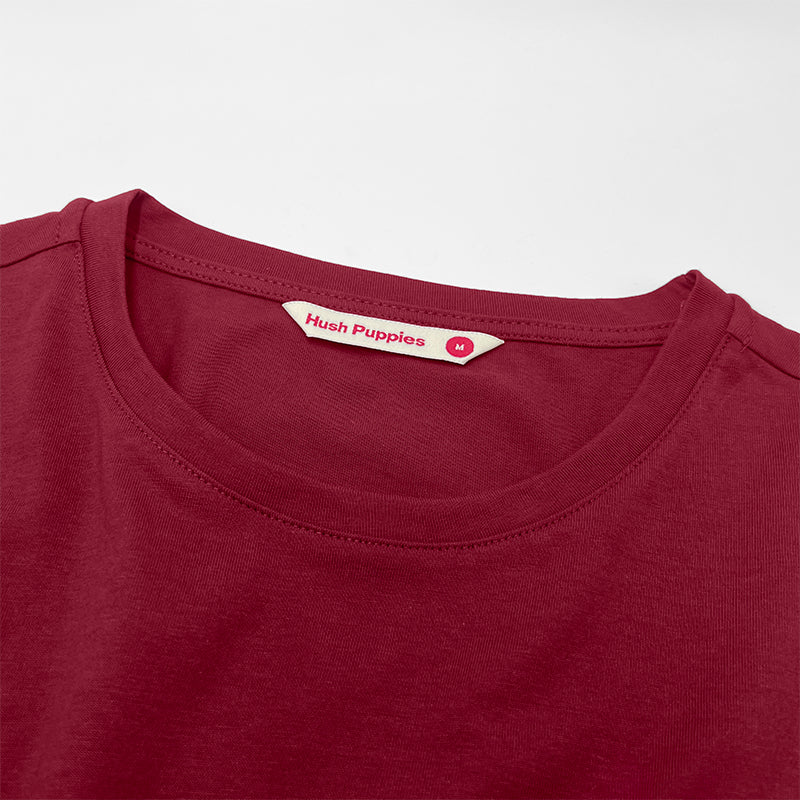 Ladies' Round Neck Basic Tee With Embroidery | A Line | HLT409441