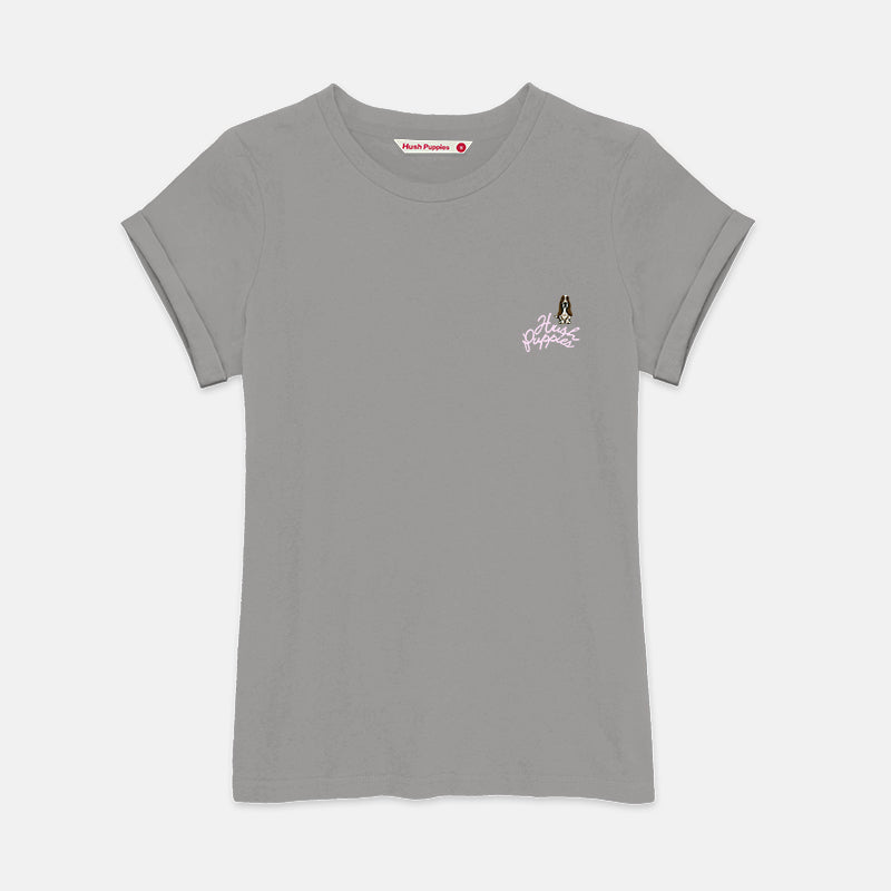 Ladies' Round Neck Basic Tee With Embroidery | A Line | HLT409441