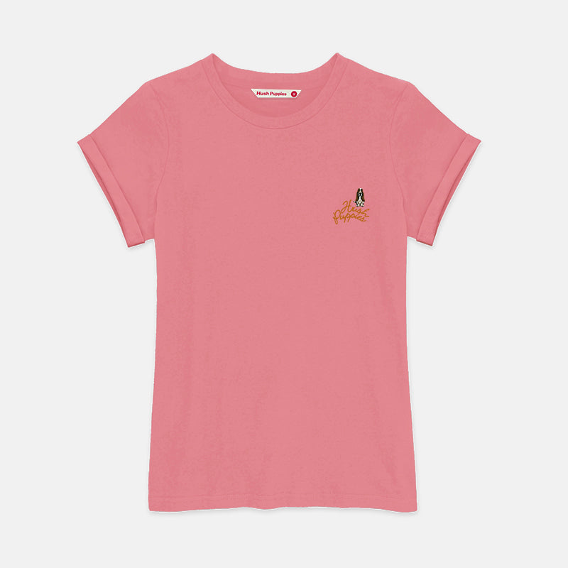Ladies' Round Neck Basic Tee With Embroidery | A Line | HLT409441