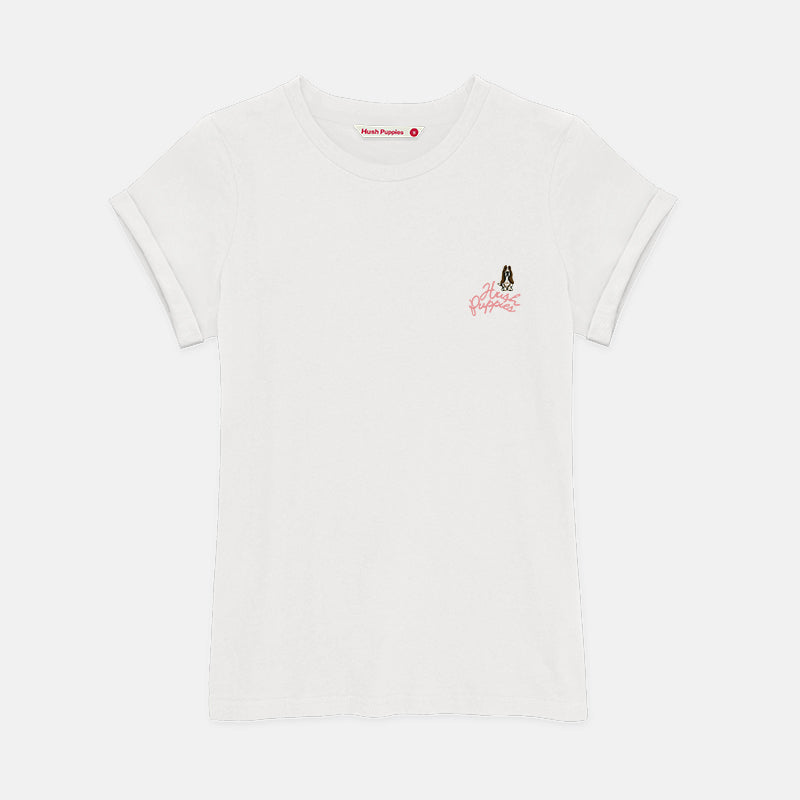 Ladies' Round Neck Basic Tee With Embroidery | A Line | HLT409441