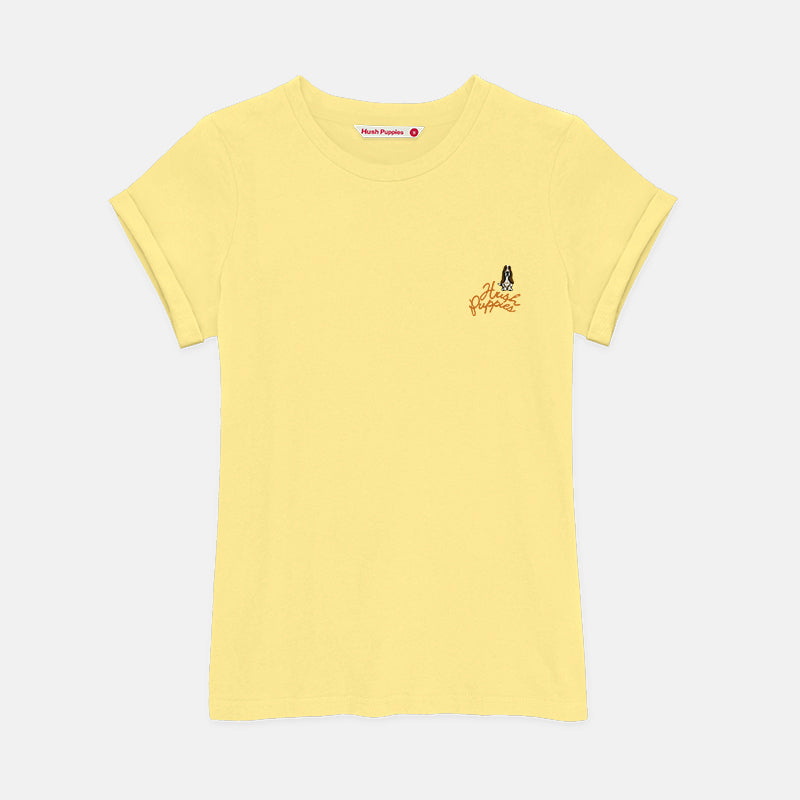 Ladies' Round Neck Basic Tee With Embroidery | A Line | HLT409441