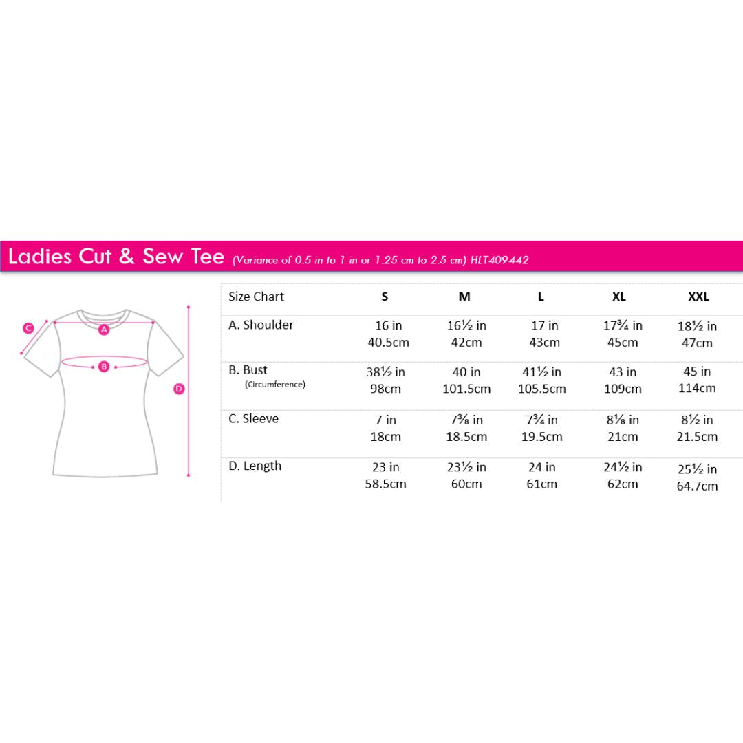 Ladies' Tee with Embroidery | Cut & Sew | HLT409442