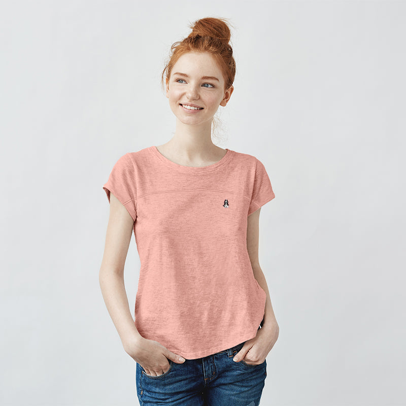 Ladies' Tee with Embroidery | Cut & Sew | HLT409442
