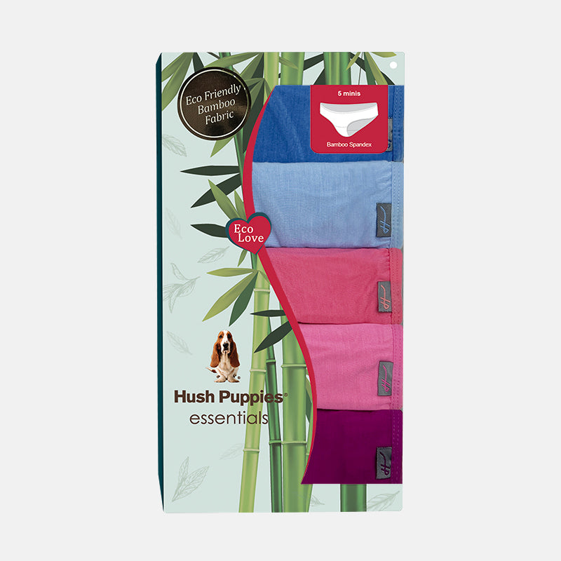Bamboo Mini 5pcs Ladies Panties HLU409022