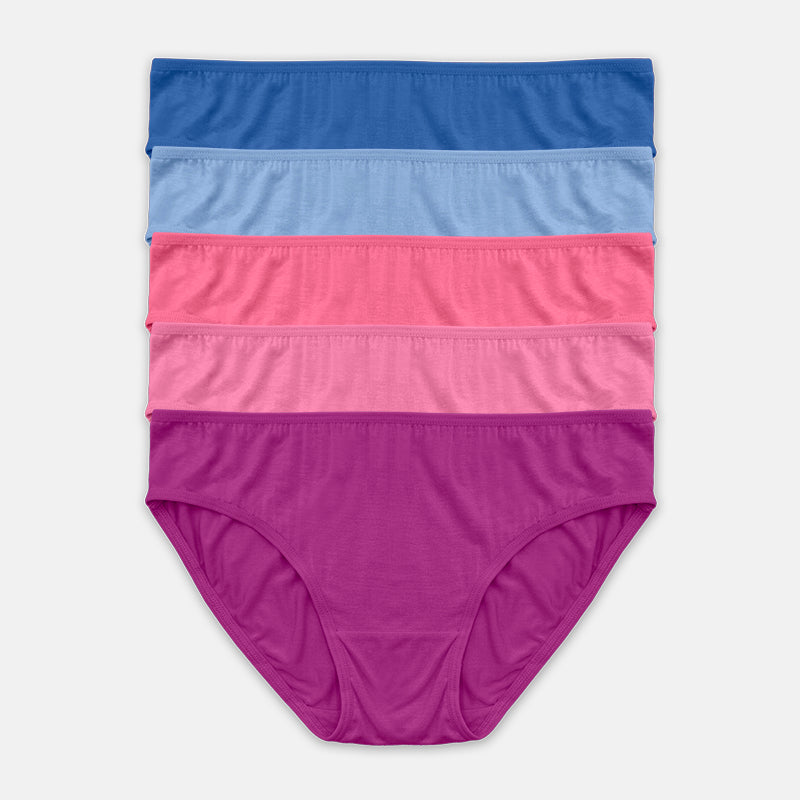 Bamboo Mini 5pcs Ladies Panties HLU409022