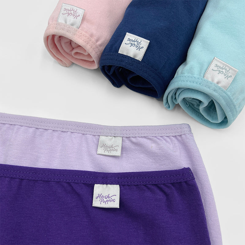 Cotton Spandex Midi 5pcs Ladies Panties HLU479354