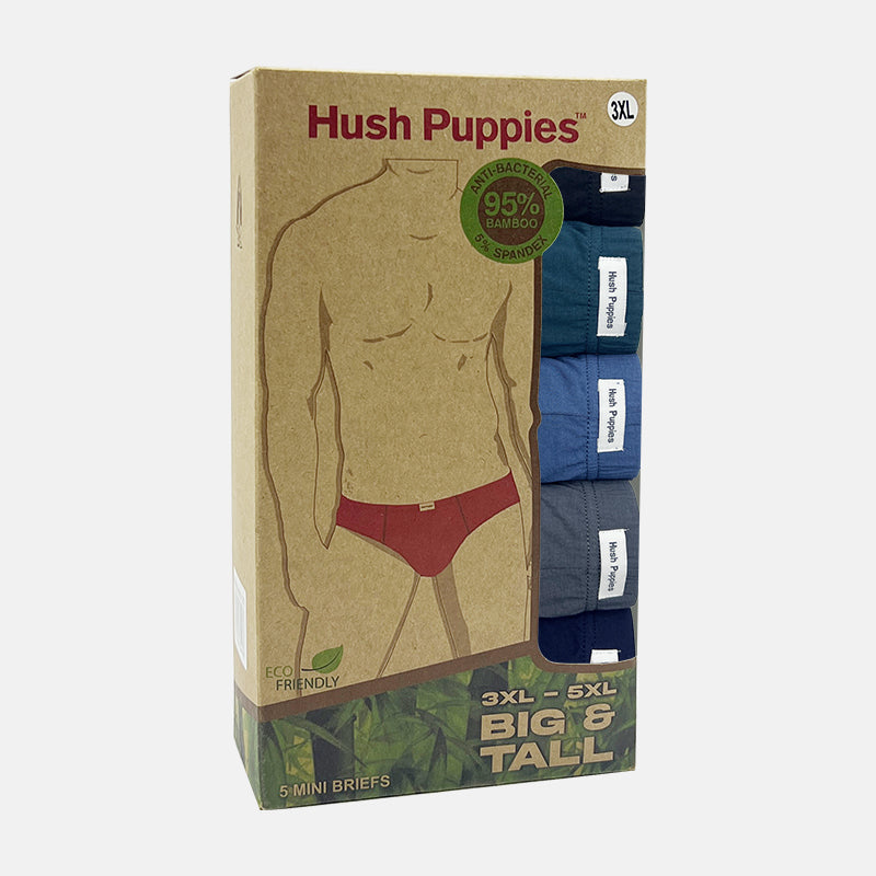 5pcs Men's Big & Tall Briefs | Bamboo Spandex | Mini | HMB409564