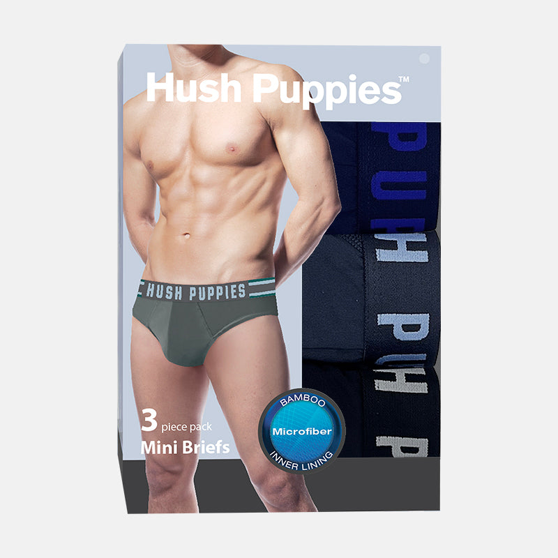 3pcs Men Briefs | Microfiber Elastane | Mini | HMB539627