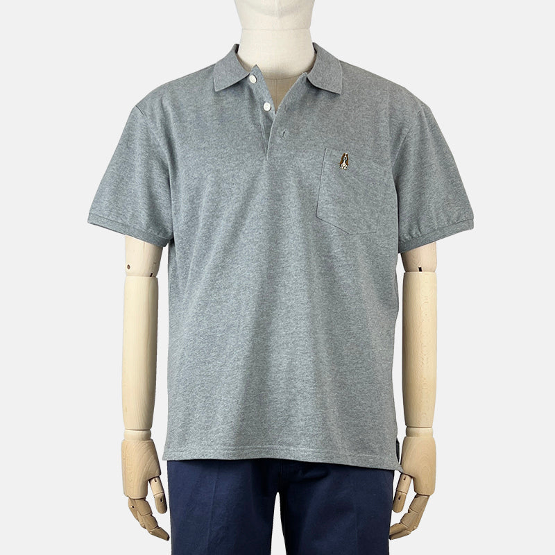 Men's Polo Pocket With Small Dog Embroidery | Cotton | HMP288561