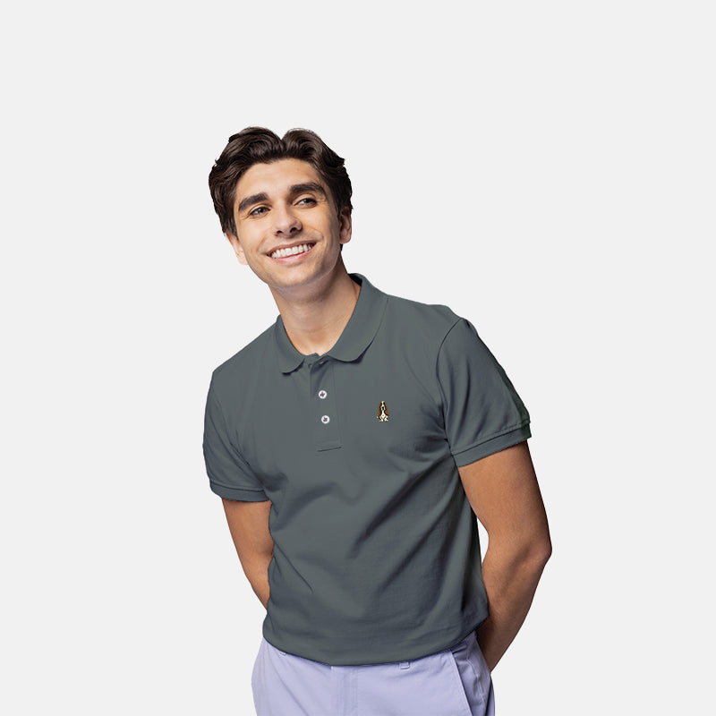 Men's Basic Active Polo | Polyester | HMP358746