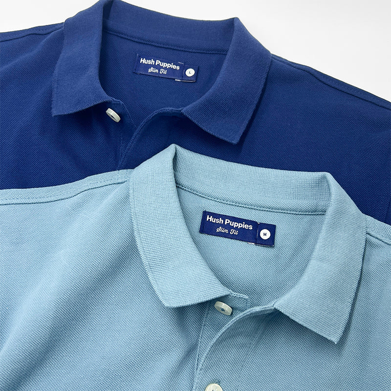 Hush Puppies Men Polo Tone to Tone Cotton Slim Fit | HMP379027