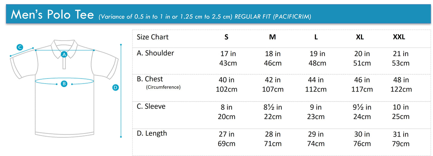 Men's Basic Polo Tee With Embroidery | Cotton | HMP601363