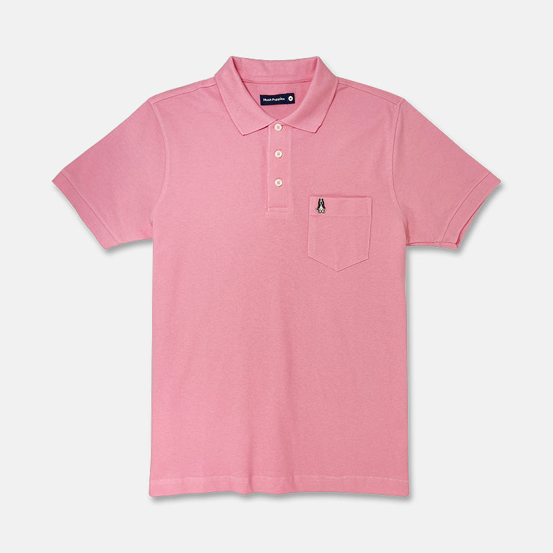 Men's Knit Basic Polo With Embroidery on Pocket | 100% Cotton | HMP601364