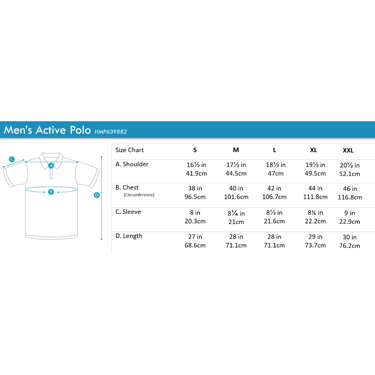 Men's Active Polo | Quick Dry | HMP639882