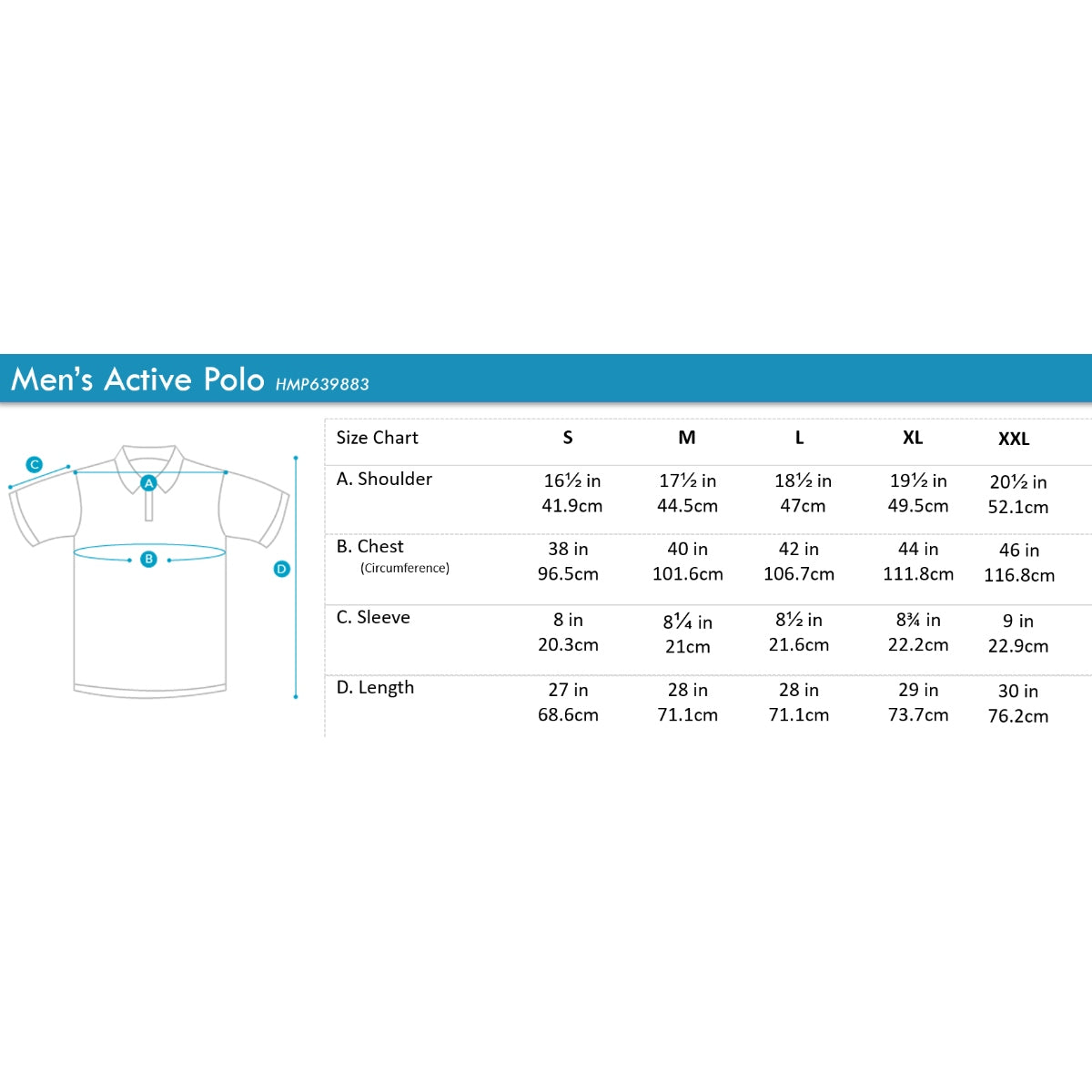 Men's Active Polo | Quick Dry | HMP639883