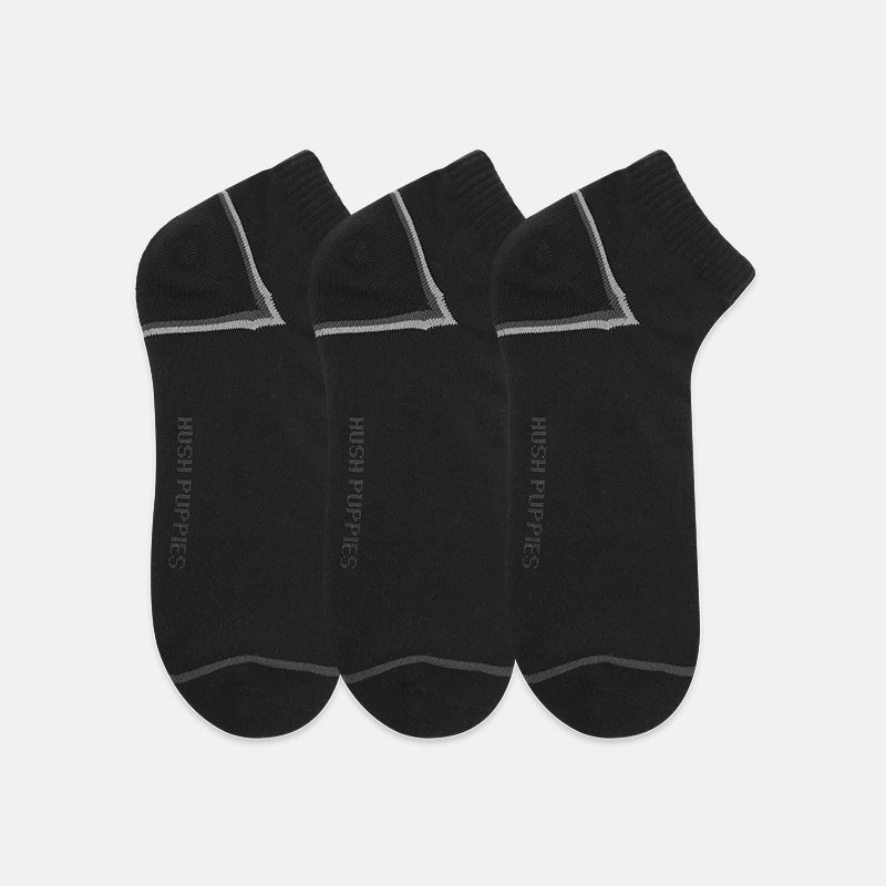 3prs Men Big Foot Ankle Socks | Cotton Elastane | HMS351194