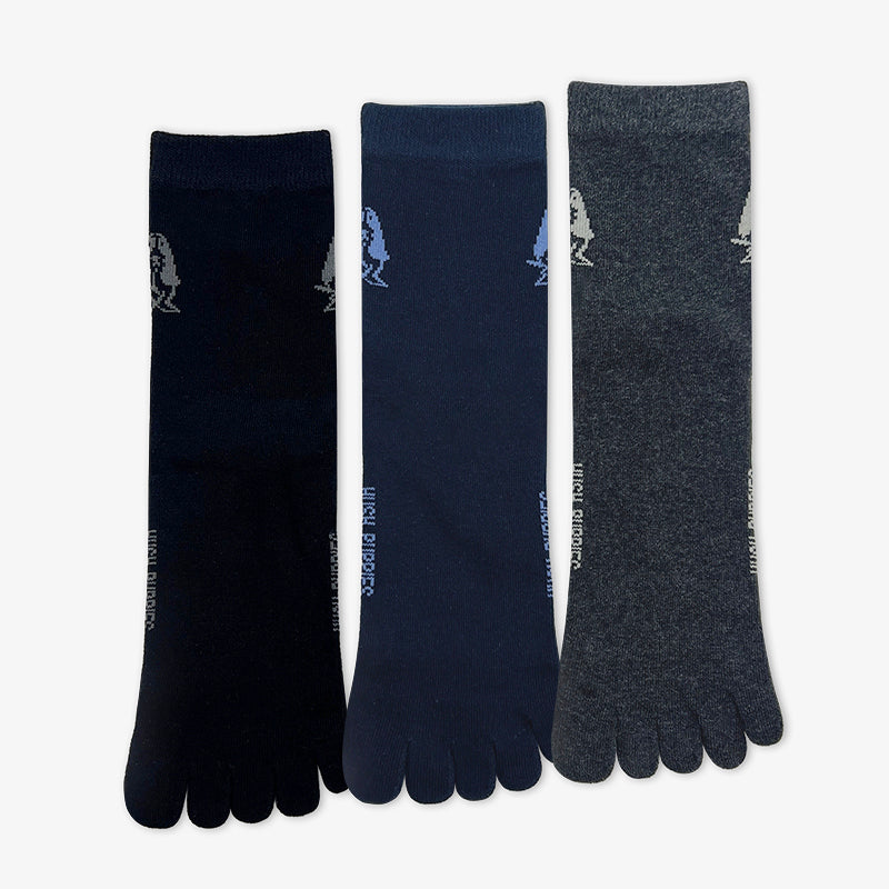 3prs Men Full Length Toe Socks | Cotton Elastane | HMS459337