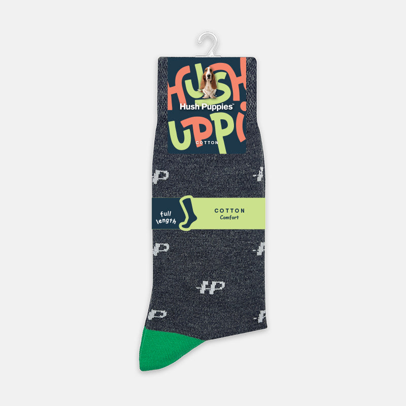 3prs Men Full Print Full Length Socks | Cotton Spandex | HMS479552