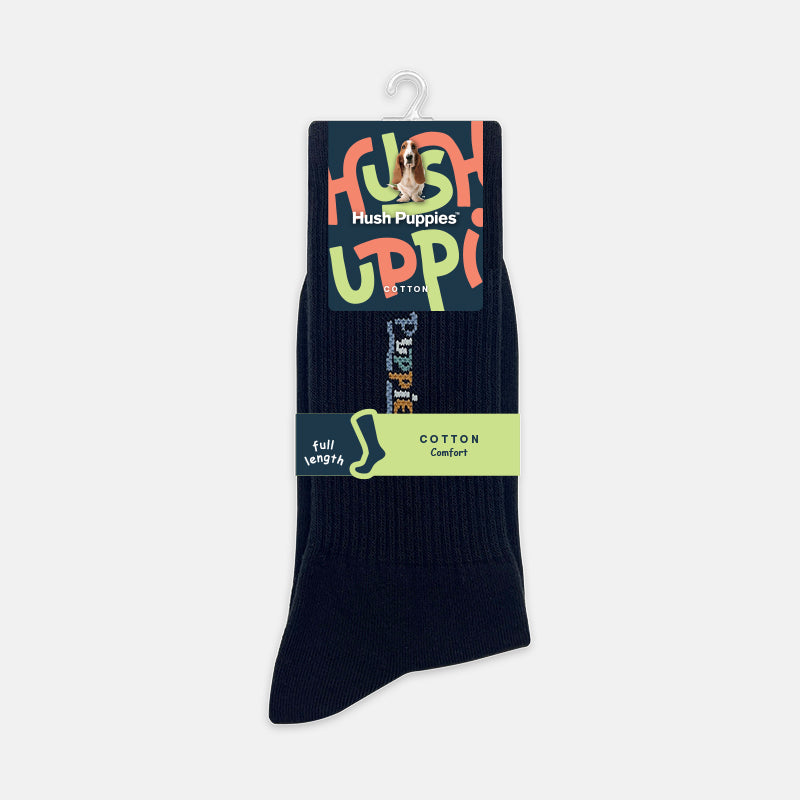 3prs Men Full Print Full Length Socks | Cotton Spandex | HMS479555
