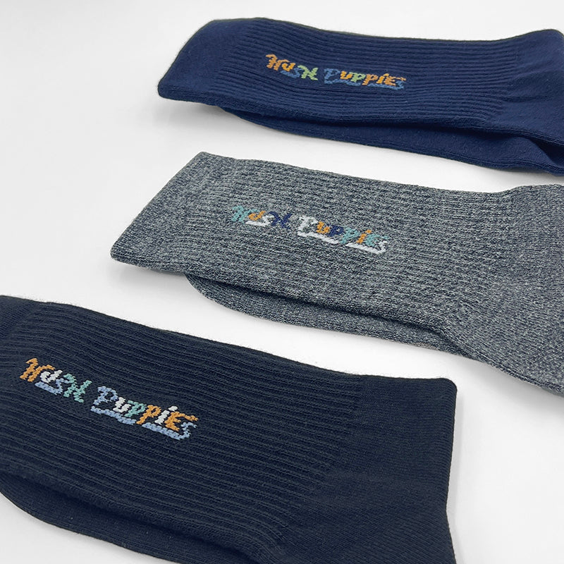 3prs Men Full Print Full Length Socks | Cotton Spandex | HMS479555