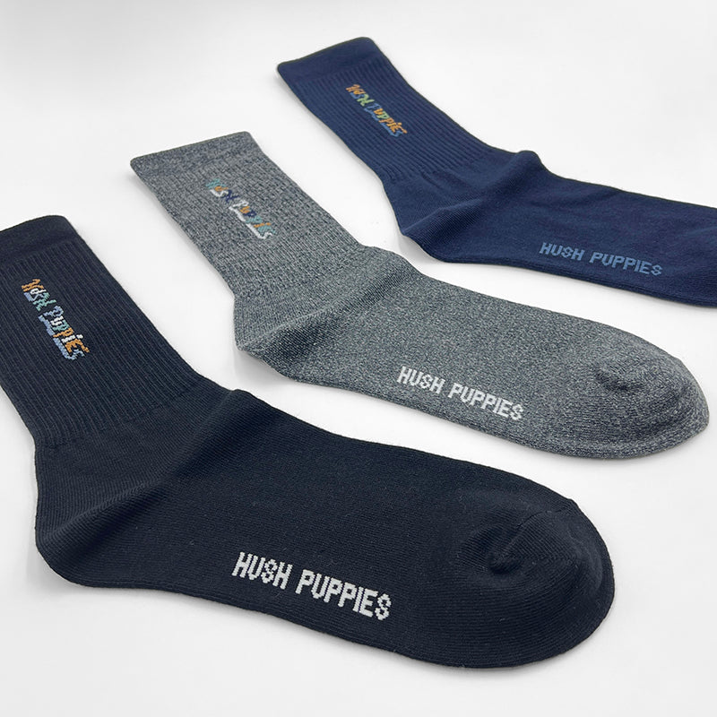 3prs Men Full Print Full Length Socks | Cotton Spandex | HMS479555
