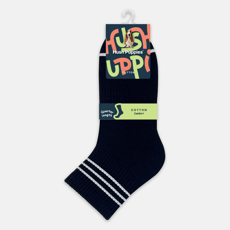 3prs Men Sporty Half Terry Quarter Socks | HMS479557