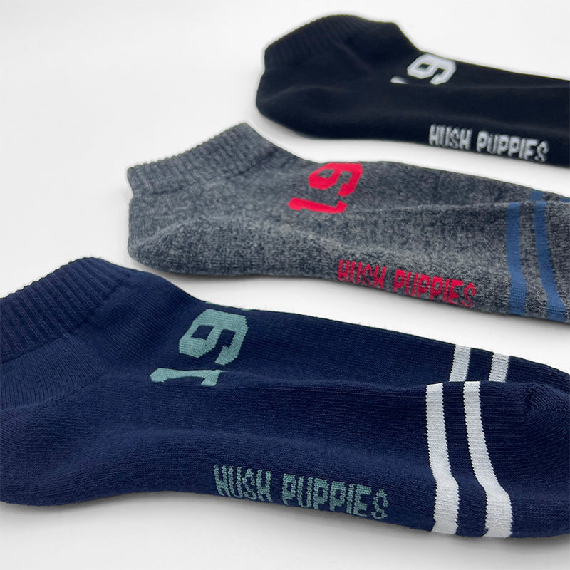 3prs Men Sporty Half Terry Ankle Socks | HMS479558