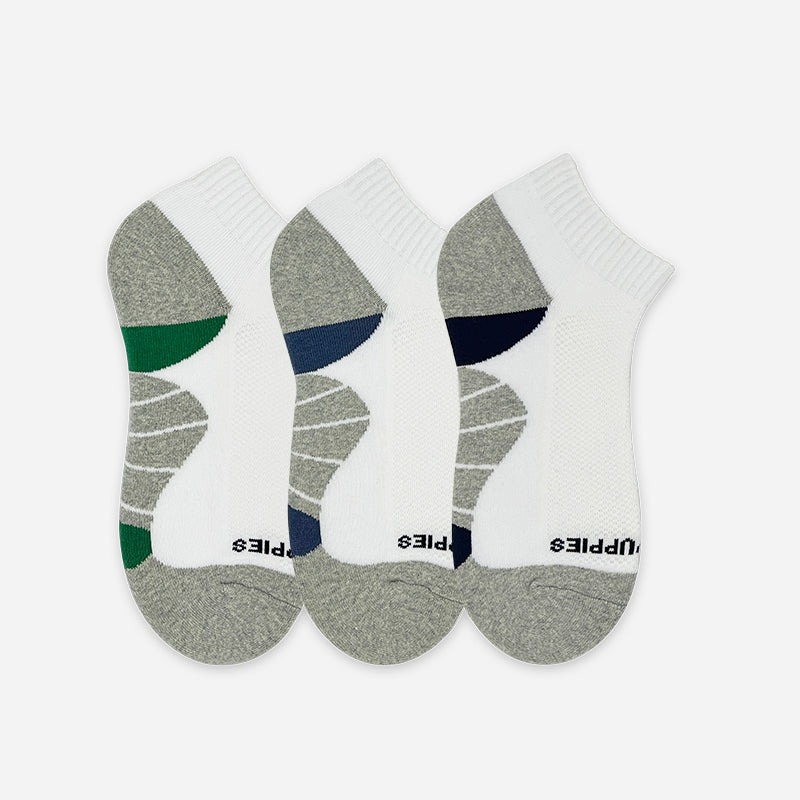 3prs Men Sporty Half Terry Ankle Socks | HMS479559
