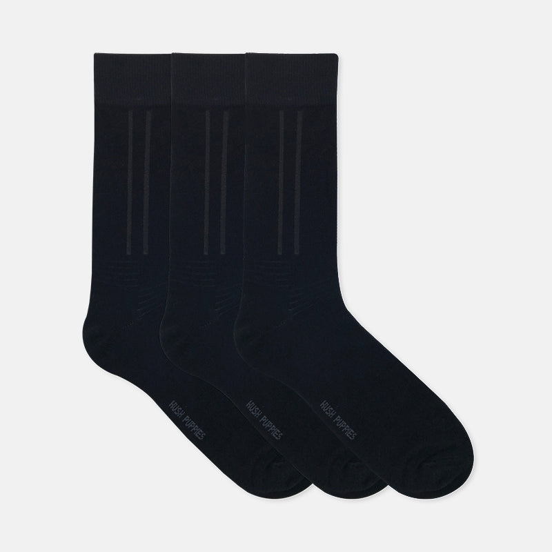 3prs Men Full Length Socks | Cotton Elastane | HMS907274