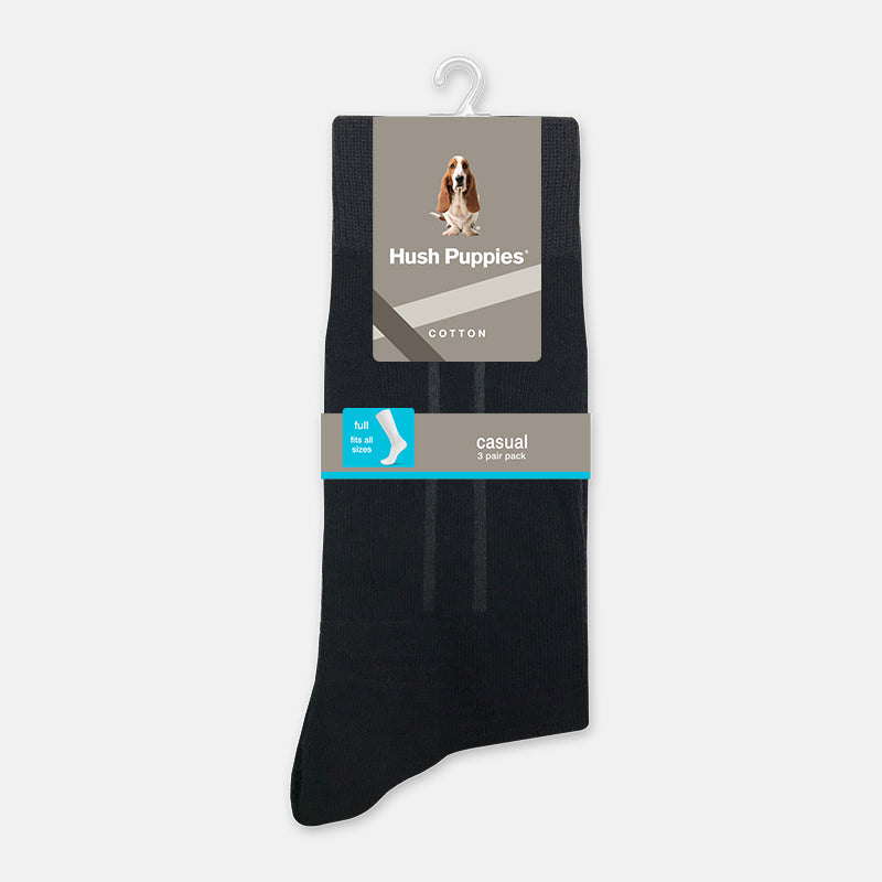 3prs Men Full Length Socks | Cotton Elastane | HMS907274