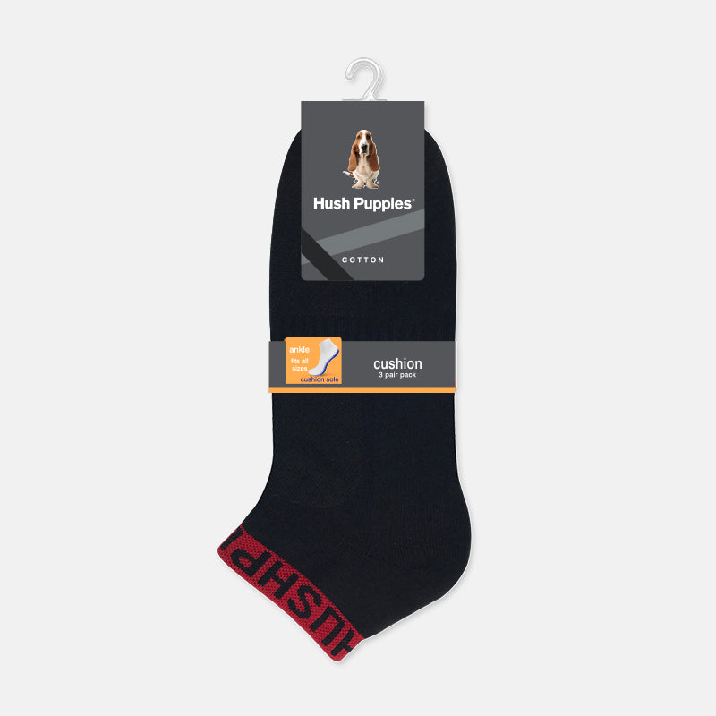 3prs Men Half Terry Ankle Socks | Cotton Elastane | HMS907749