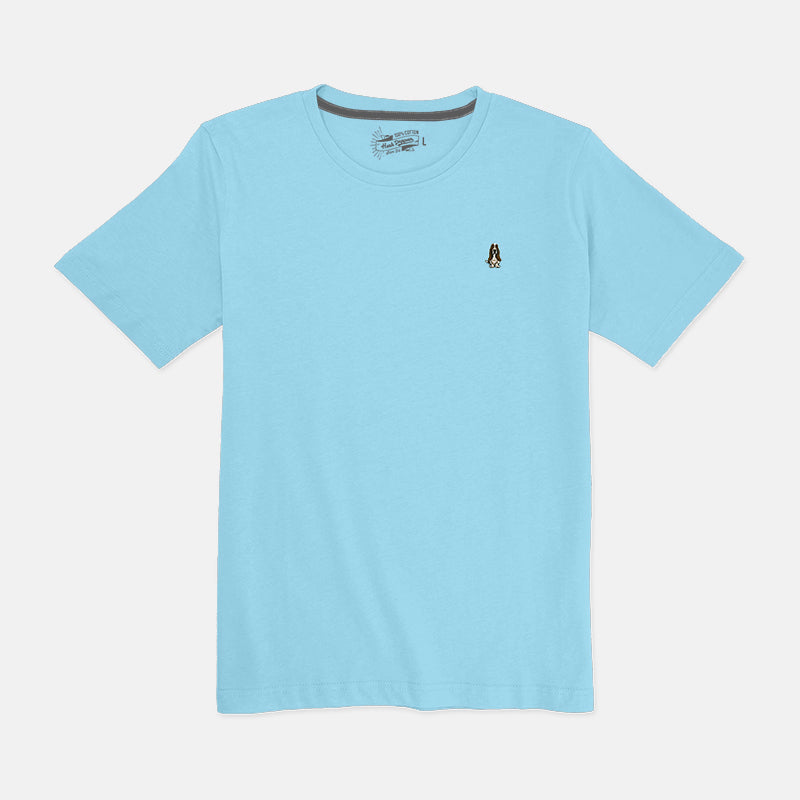 Hush Puppies Men's Round Neck Basic Tee | 100% Cotton | Slim Fit | HMT439212
