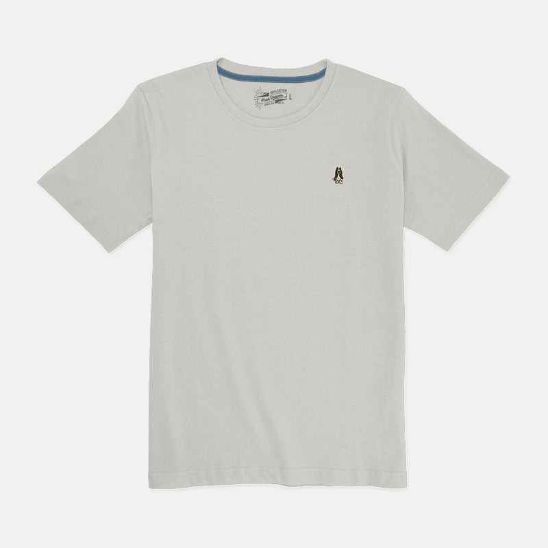 Hush Puppies Men's Round Neck Basic Tee | 100% Cotton | Slim Fit | HMT439212