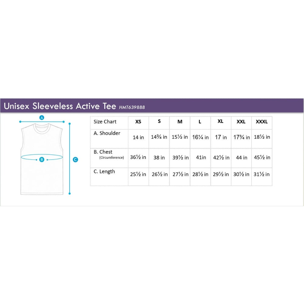 Unisex Sleeveless Active Tee | Quick Dry | HMT639888