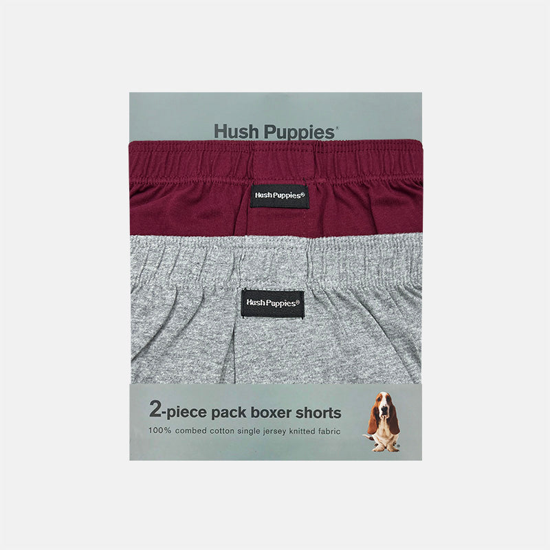 2pcs Men's Knit Boxer Shorts | Combed Cotton | HMX733055AS1