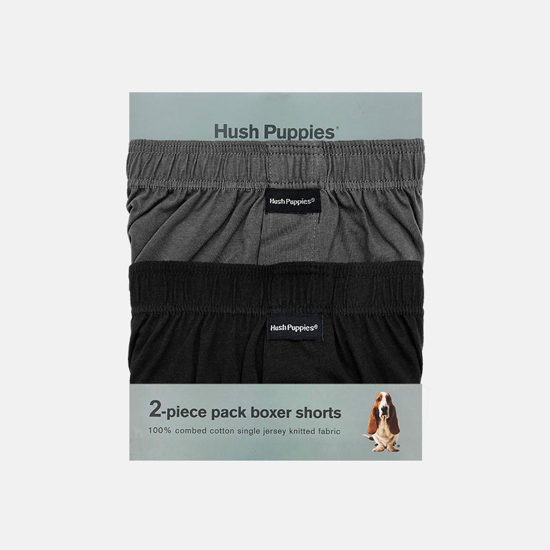 2pcs Men's Knit Boxer Shorts | Combed Cotton | HMX733055