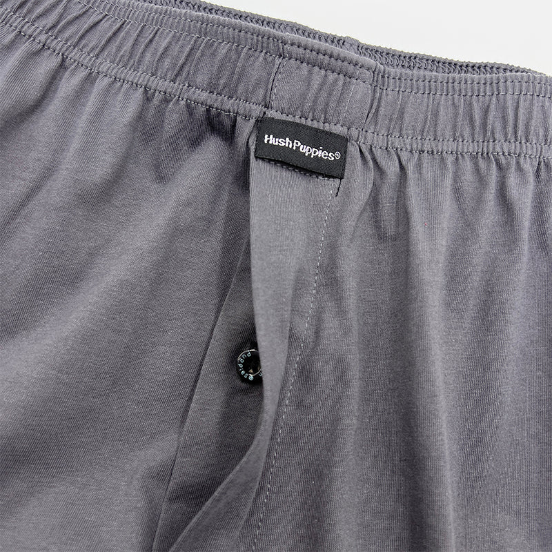 2pcs Men's Knit Boxer Shorts | Combed Cotton | HMX733055