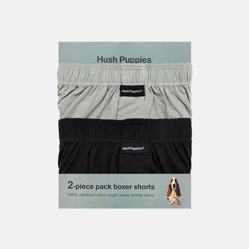 2pcs Men's Knit Boxer Shorts | Combed Cotton | HMX733055AS1