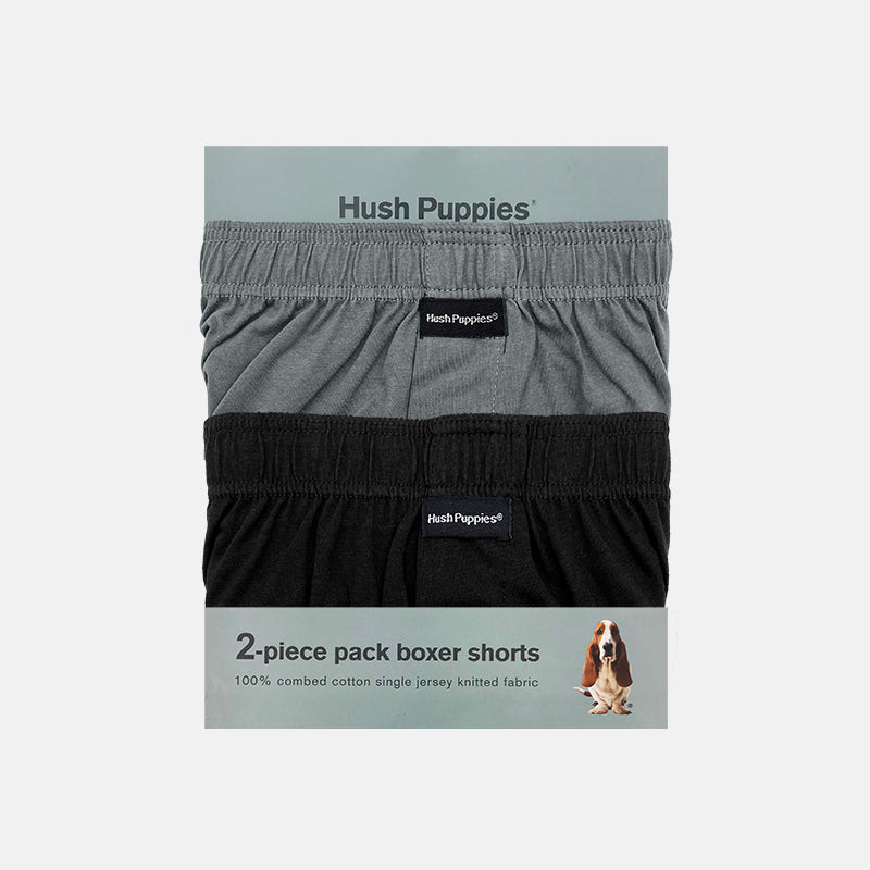2pcs Men's Knit Boxer Shorts | Combed Cotton | HMX733055