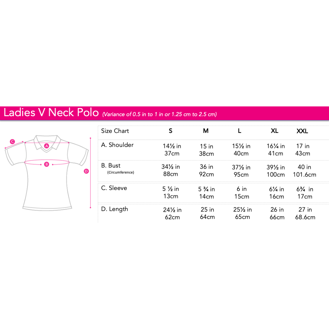 Ladies' V-Neck Polo With Embroidery | Honeycomb | HLP479414