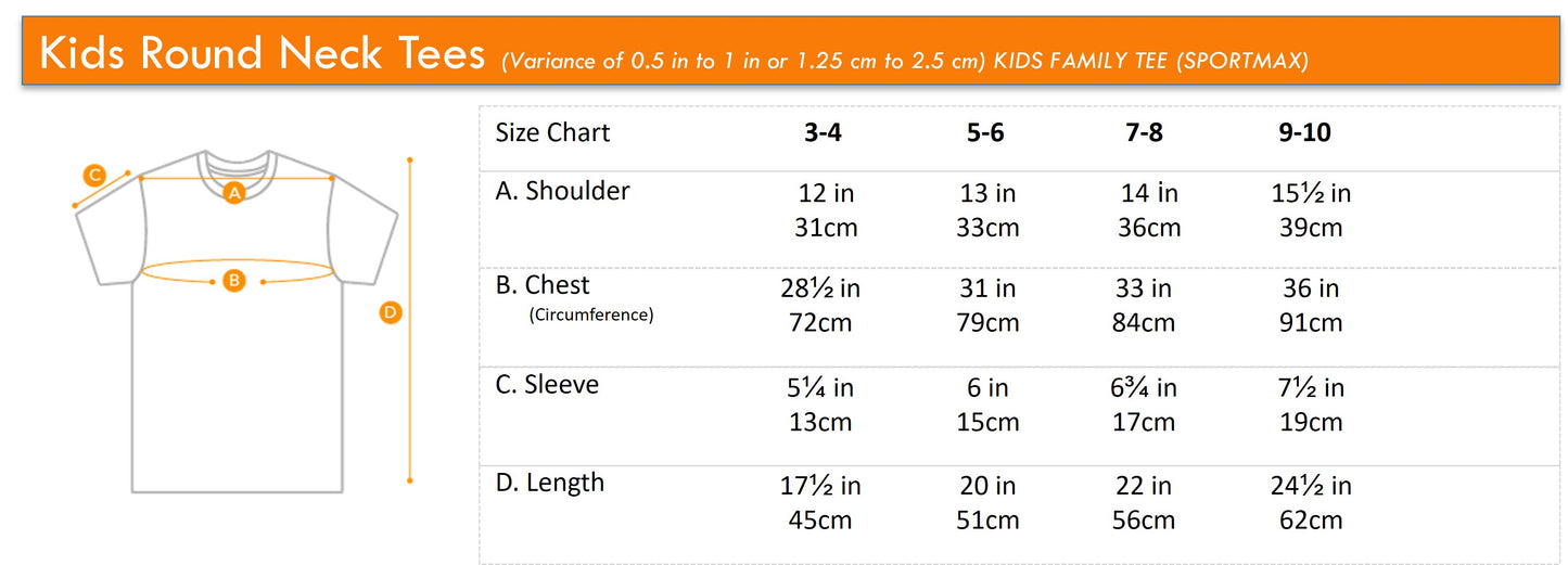 Boys' Round Neck Family Graphic Tee | Cotton Mixed | HBT368948