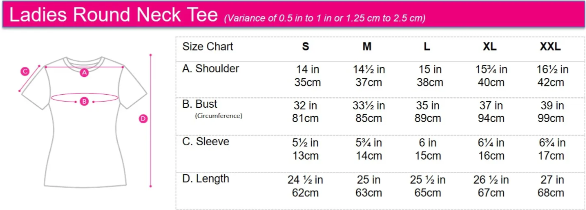 Ladies' Round Neck Basic Tee With Embroidery | HLT308650AS1